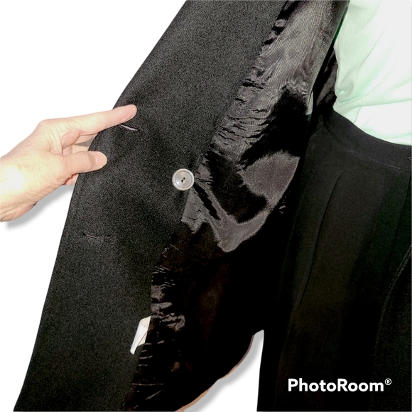 Stephanie Mathews Wool Coat Womens Size M/L 8/10 Fully Lined Wool Peacoat - Picture 6 of 16